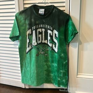 Philadelphia Eagles tri-dye vintage short sleeve shirt